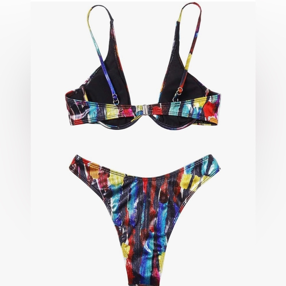 Colorful Abstract Bikini Set - Picture 5 of 8